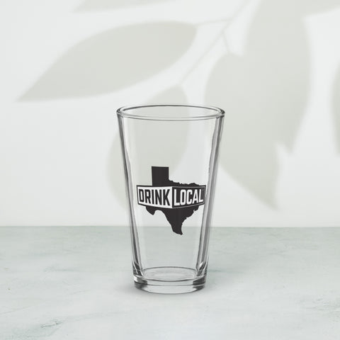 Drink Local Texas pint glass