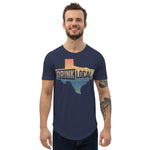 Drink Local Texas - Men's Curved Hem T-Shirt