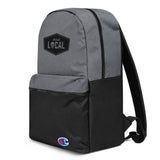 Champion Drink Local Embroidered Backpack Bag
